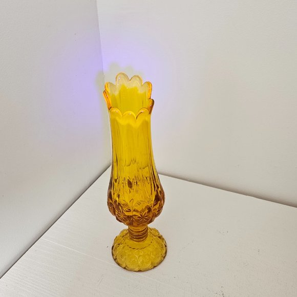 Kanawha Moon and Stars Orange Swung Vase - Picture 4 of 11